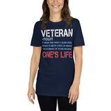 2 - Veteran noun - Short-Sleeve Unisex T-Shirt