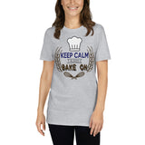 3_78 - Keep calm and bake on - Short-Sleeve Unisex T-Shirt