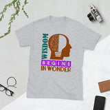 6_124 - Wisdom begins in wonder - Short-Sleeve Unisex T-Shirt