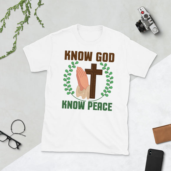 3_186 - Know God, know peace - Short-Sleeve Unisex T-Shirt