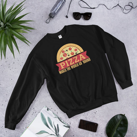 4_119 - Pizza makes the world go round - Unisex Sweatshirt