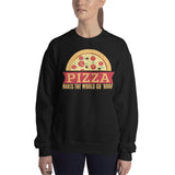 4_119 - Pizza makes the world go round - Unisex Sweatshirt