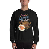 7_41 - Love is in the air and it smells like coffee - Unisex Sweatshirt