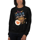 7_41 - Love is in the air and it smells like coffee - Unisex Sweatshirt