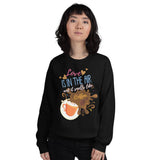 7_41 - Love is in the air and it smells like coffee - Unisex Sweatshirt