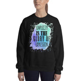 6_55 - Simplicity is the glory of expression - Unisex Sweatshirt