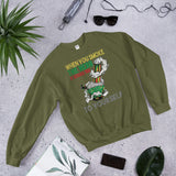 2_129 - When you smoke the herb it reveals you to yourself - Unisex Sweatshirt