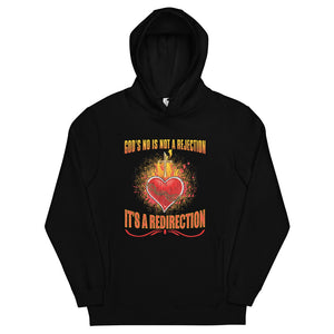 1_247 - God's no is not rejection, it's a redirection - Unisex fashion hoodie