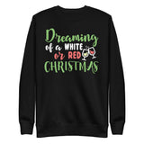 24 - Dreaming of a white of red Christmas - Unisex Fleece Pullover