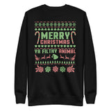 26 - Merry Christmas you filthy animal - Unisex Fleece Pullover