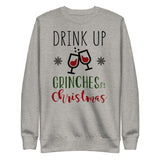 33 - Drink up Grinches it's Christmas - Unisex Fleece Pullover