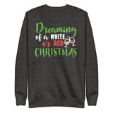 24 - Dreaming of a white of red Christmas - Unisex Fleece Pullover