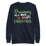 24 - Dreaming of a white of red Christmas - Unisex Fleece Pullover