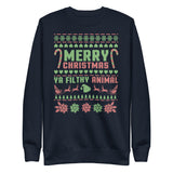 26 - Merry Christmas you filthy animal - Unisex Fleece Pullover