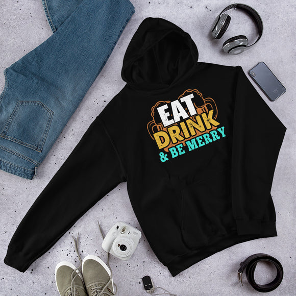 3_77 - Eat, drink, and be merry - Unisex Hoodie