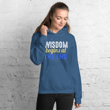 4_214 - Wisdom begins at the end - Unisex Hoodie