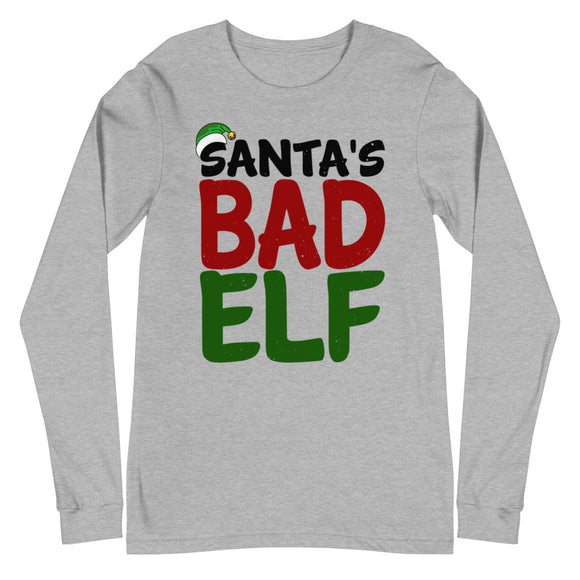 48 - Santa's bad elf - Unisex Long Sleeve Tee