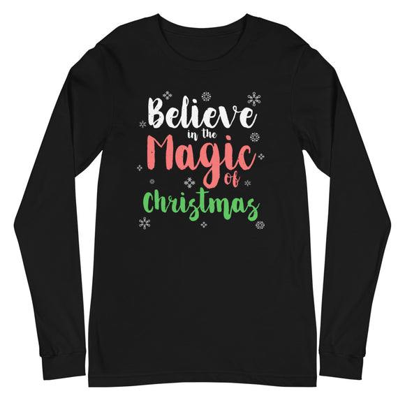 38 - Believe in the magic of Christmas - Unisex Long Sleeve Tee