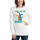 6_195 - Your attitude determines your direction - Unisex Long Sleeve Tee