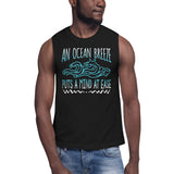 1_229 - An ocean breeze puts a mind at ease - Muscle Shirt