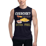 3_132 - Exercise? I thought you said extra fries - Muscle Shirt