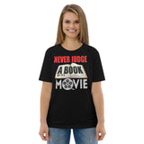 4_204 - Never judge a book by its movie - Unisex organic cotton t-shirt