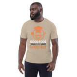 3_218 - Good food ends with good talk - Unisex organic cotton t-shirt