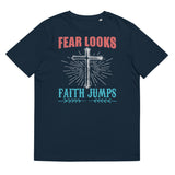 2_36 - Fear looks, faith jumps - Unisex organic cotton t-shirt