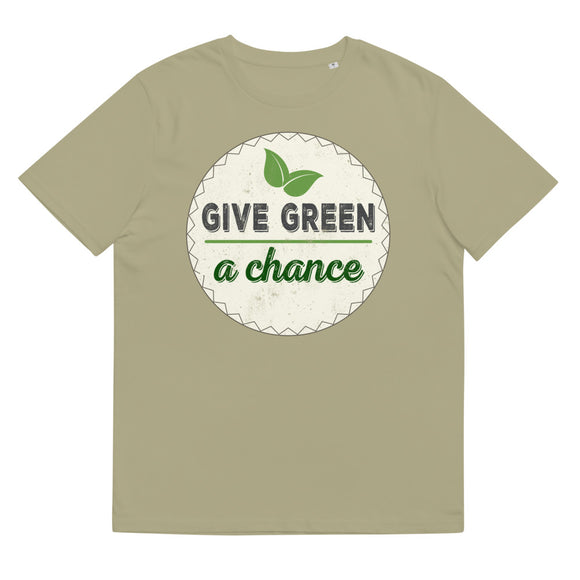4_267 - Give green a chance - Unisex organic cotton t-shirt