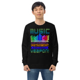 1_221 - Music, what a powerful instrument, what a mighty weapon - Unisex organic sweatshirt