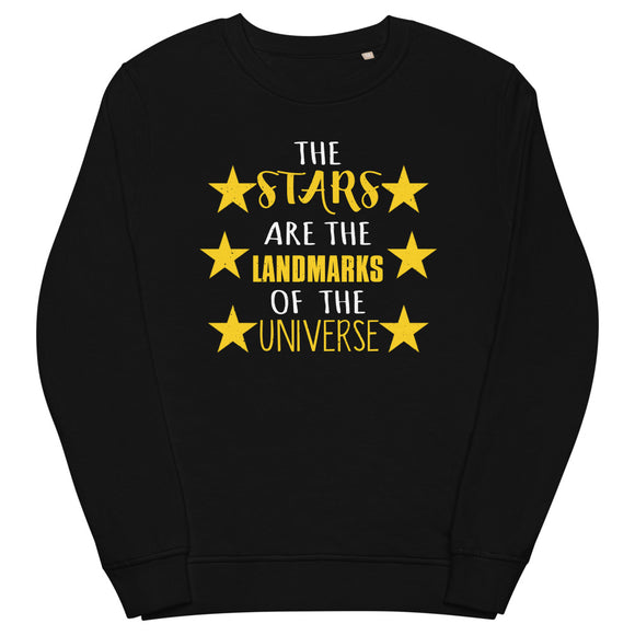 2_71 - The stars are the landmarks of the universe - Unisex organic sweatshirt