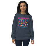 7_222 - Big girls need big diamonds - Unisex organic sweatshirt