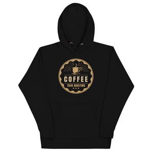 4_282 - Coffee, then adulting - Unisex Hoodie