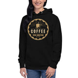 4_282 - Coffee, then adulting - Unisex Hoodie