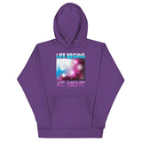 4_85 - Life begins at night - Unisex Hoodie