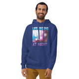 4_85 - Life begins at night - Unisex Hoodie