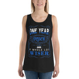 4_153 - One year older and a whole lot wiser - Unisex Tank Top