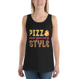 3_126 - Pizza never goes out of style - Unisex Tank Top