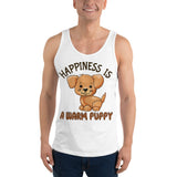 3_150 - Happiness is a warm puppy - Unisex Tank Top