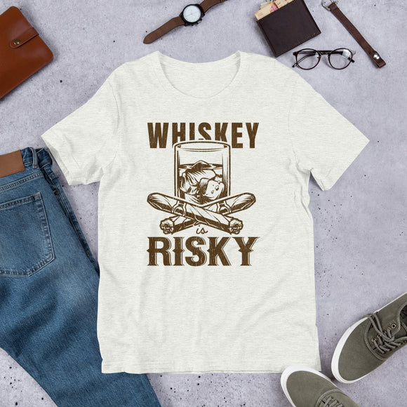 5_172 - Whiskey is risky - Short-Sleeve Unisex T-Shirt