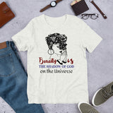 2_258 - Beauty is the shadow of God on the universe - Short-sleeve unisex t-shirt