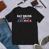 17 - "Day drunk for America" - Short-Sleeve Unisex T-Shirt