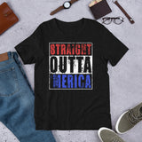 29 - "Straight out of 'merica" - Short-Sleeve Unisex T-Shirt