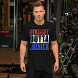 29 - "Straight out of 'merica" - Short-Sleeve Unisex T-Shirt