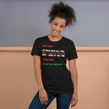 18 - Dear Santa I've been good all year, well most of the time - Short-Sleeve Unisex T-Shirt