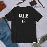"Queer AF" - Short-Sleeve Unisex T-Shirt