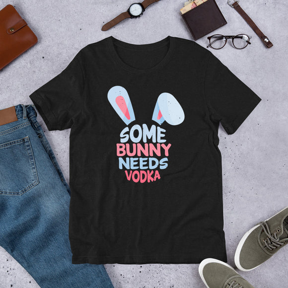 11 - Some bunny needs vodka - Short-sleeve unisex t-shirt