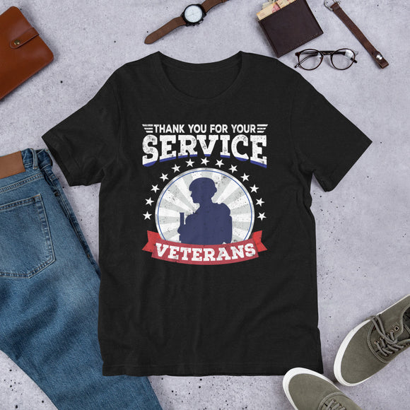 10 - Thank you for your service veterans - Unisex t-shirt