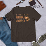 2_206 - Anything is good if its made of chocolate - Short-Sleeve Unisex T-Shirt