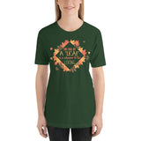 7_278 - The fall of a leaf is a whisper to the living - Short-sleeve unisex t-shirt